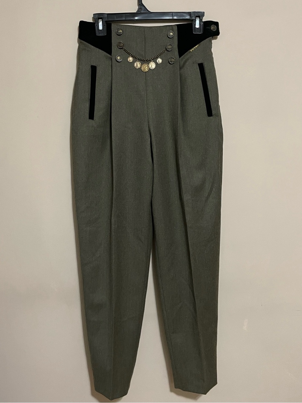 Vintage Geiger Austria Wool Velvet Trachten Trousers Women’s EU 38